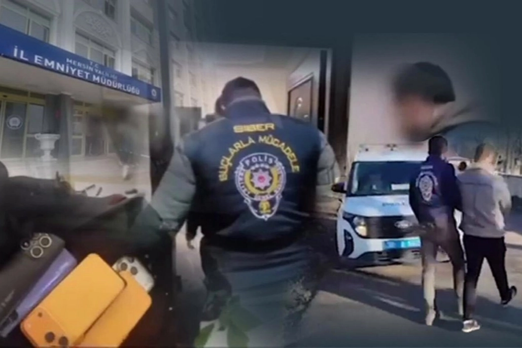 Siber suç operasyonunda gözaltına alınan şüpheliler