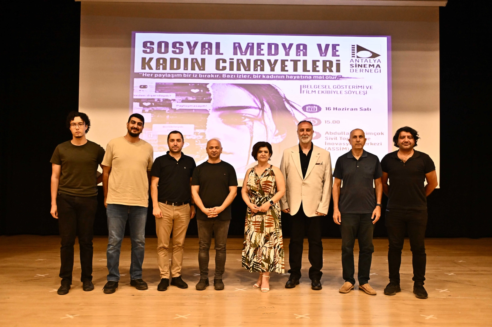Kadın cinayetleri ve sosyal medya temalı belgesel gösterimi